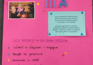 Lena Głowacka i jej plakat wyborczy