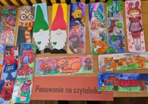Zakładki do książek zrobione przez klasę 2b.