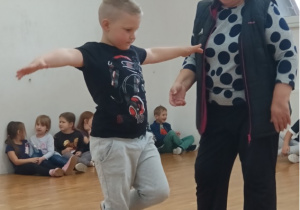 Bocian jeszcze raz. Brawo Oliwier!