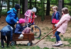 Był też czas na zabawę na świeżym powietrzu.