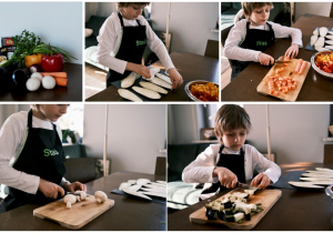 Staś przygotował curry warzywne z mleczkiem kokosowym.