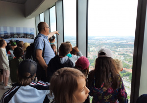 Widok ze Sky Tower.