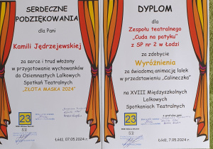 Nasze dyplomy.