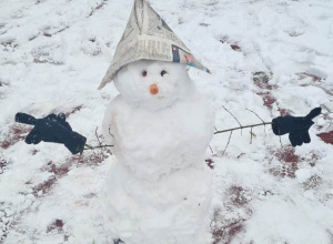 Pierwsze jesienne bałwanki.