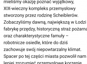 Zwiedzanie Księżego Młyna w Łodzi