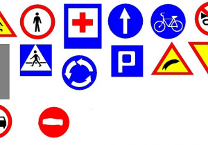 Znaki drogowe.
